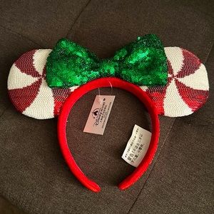 Candy cane mouse ears